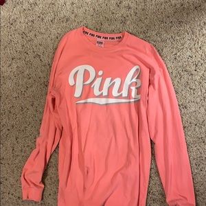 Salmon/pink PINK long sleeve shirt